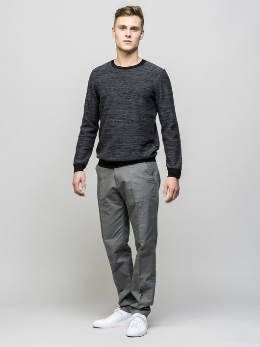 Bib Jumper, Mid Grey Black