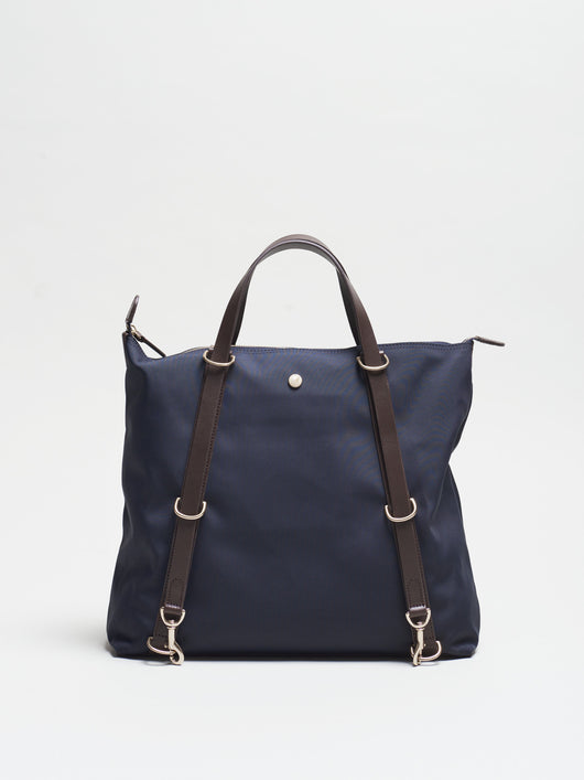 M/S Day Pack, Navy/Dark Brown