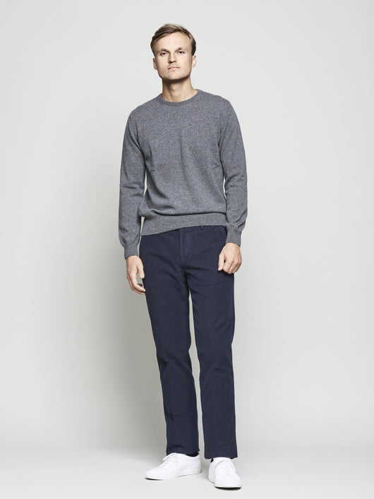 Cashmere Crew, Mid Grey