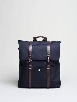 M/S Backpack, Navy/Dark Brown