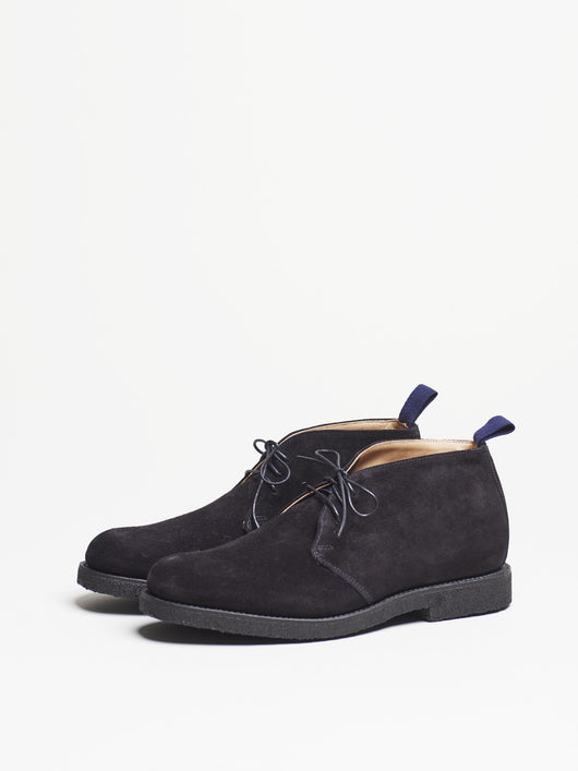 Capital Goods by Sanders Chukka Boot, Black Suede